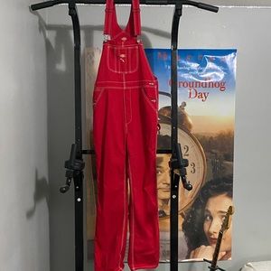 Dickies red overalls